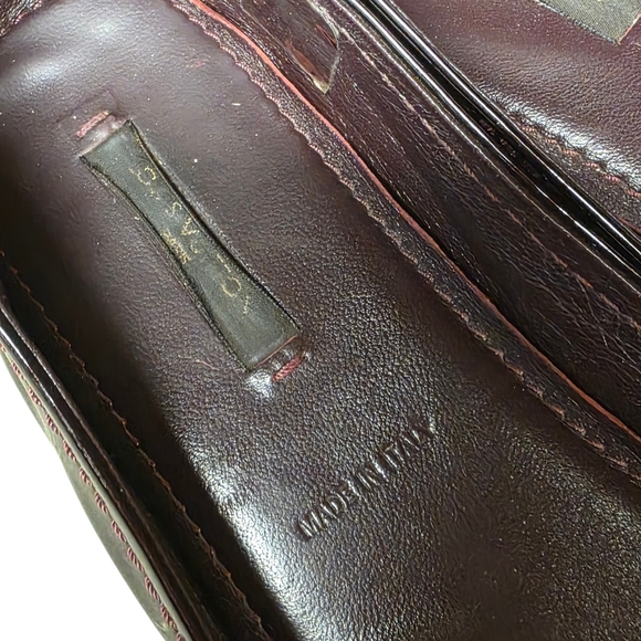 Louis Vuitton Burgundy Patent Leather LV Logo Flats - Picture 12 of 15